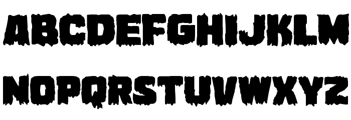 Marsh Thing Expanded Font LOWERCASE