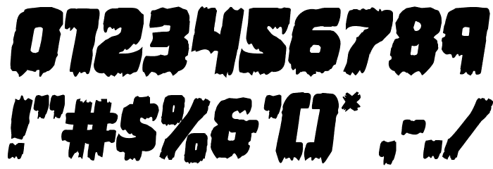 Marsh Thing Italic Font OTHER CHARS