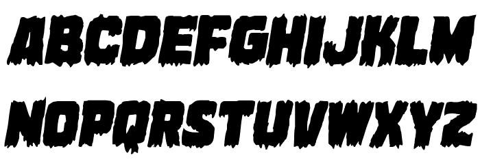 Marsh Thing Italic Font LOWERCASE