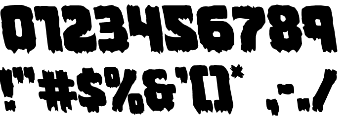 Marsh Thing Leftalic Font OTHER CHARS
