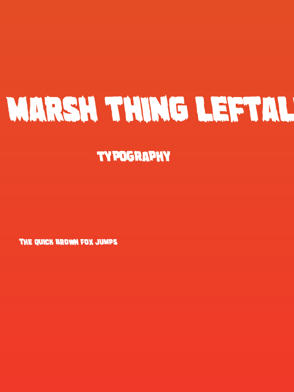 Marsh Thing Leftalic Poster