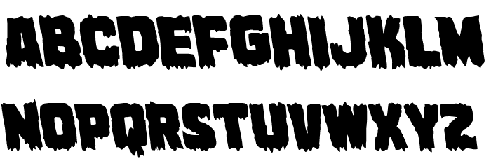 Marsh Thing Leftalic Font LOWERCASE