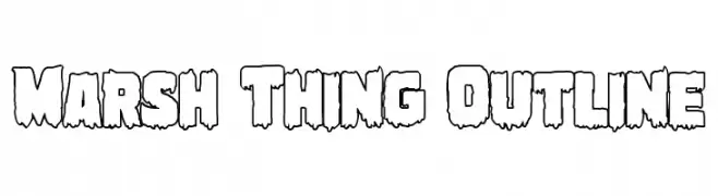 Marsh Thing Outline  font caratteri gratis