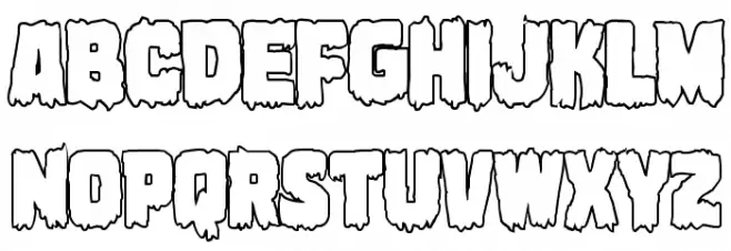 Marsh Thing Outline 字体 大写