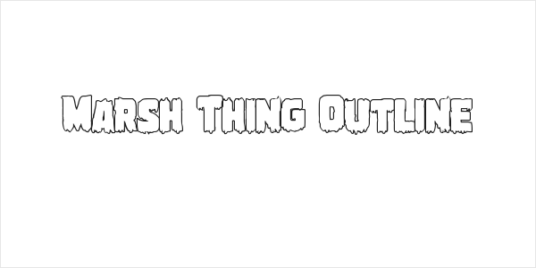 Marsh Thing Outline Logo