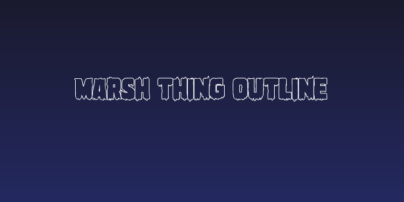 Marsh Thing Outline Social Header
