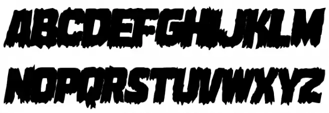 Marsh Thing Overlap Italic Шрифта ВЕРХНИЙ