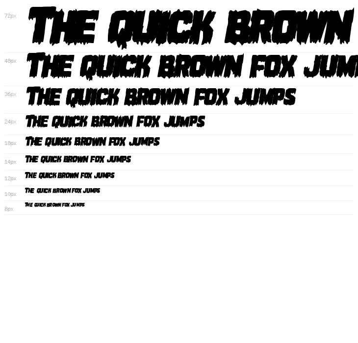 Marsh Thing Overlap Italic Waterfall