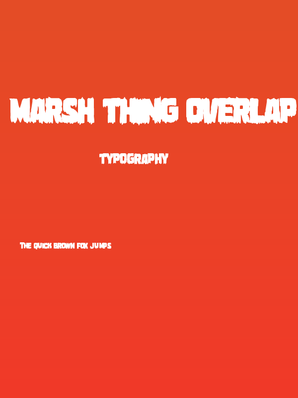 Marsh Thing Overlap Poster