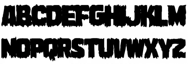 Marsh Thing Overlap Schriftart Kleinbuchstaben