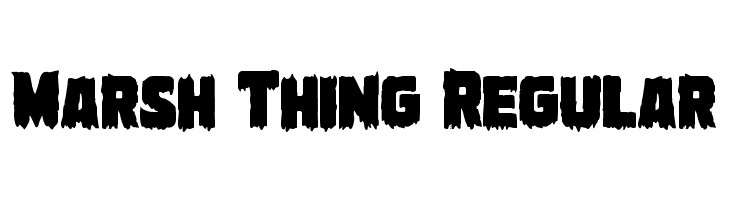 Marsh Thing Regular  Frei Schriftart Herunterladen