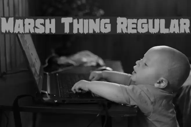 Marsh Thing Regular Font examples