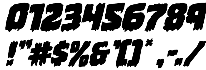 Marsh Thing Rotalic Font OTHER CHARS