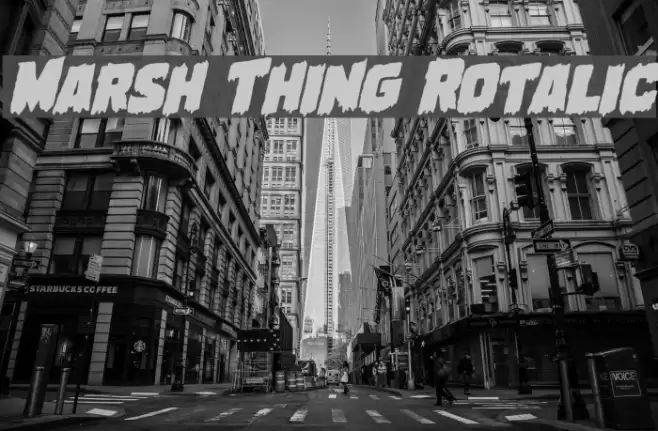 Marsh Thing Rotalic Fonte examples