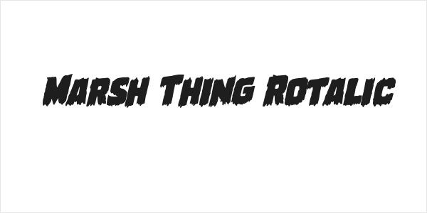 Marsh Thing Rotalic Logo