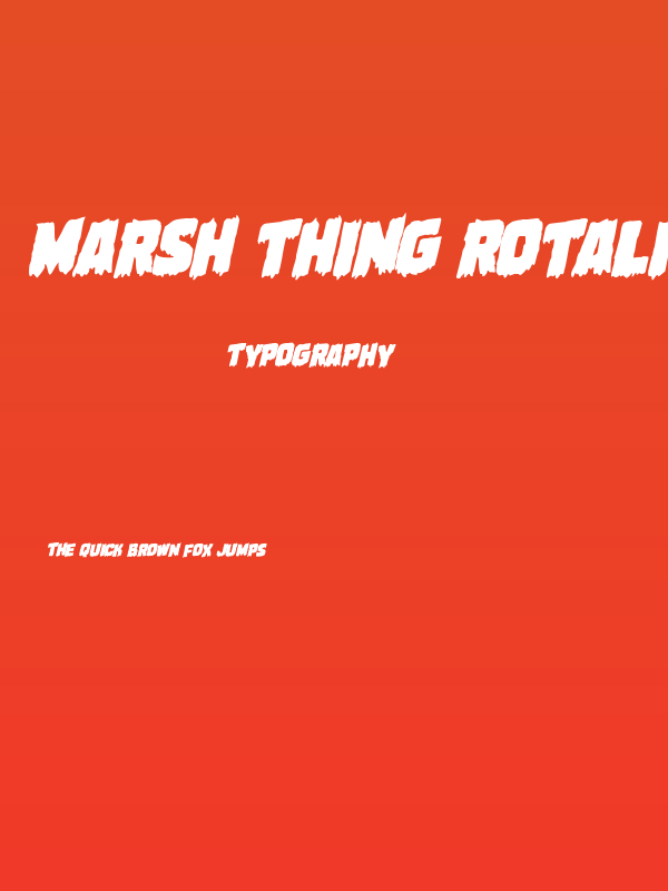 Marsh Thing Rotalic Poster