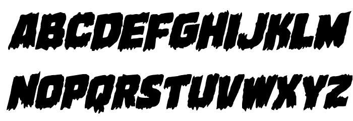 Marsh Thing Rotalic Font LOWERCASE