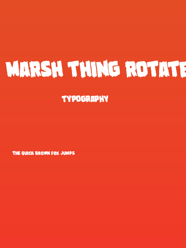 Marsh Thing Rotated Poster