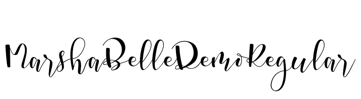 Marsha Belle Demo Regular  font caratteri gratis