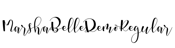 Marsha Belle Demo Regular  font caratteri gratis