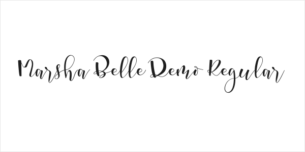 Marsha Belle Demo Regular Logo