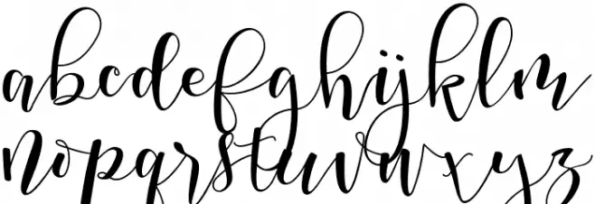 Marsha Belle Demo Regular Schriftart Kleinbuchstaben