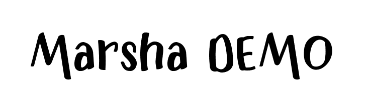 Marsha DEMO  नि: शुल्क फ़ॉन्ट्स डाउनलोड