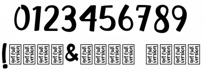 MarshaDEMO Font OTHER CHARS