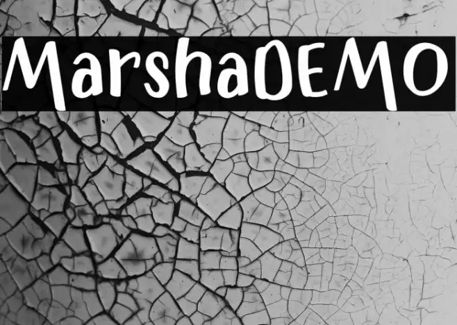 MarshaDEMO Font examples