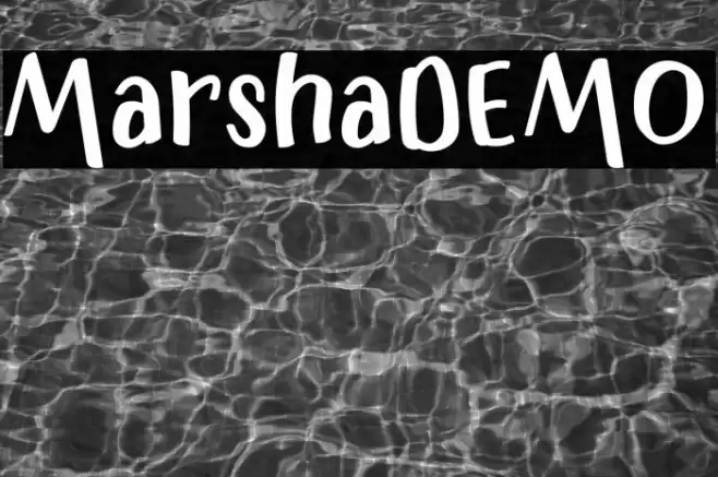 MarshaDEMO Font examples
