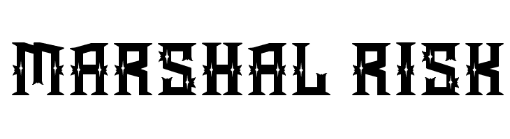 Marshal Risk Шрифта