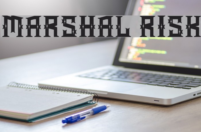 Marshal Risk Font examples