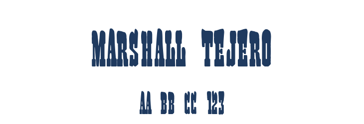 Marshall Tejero Font Preview