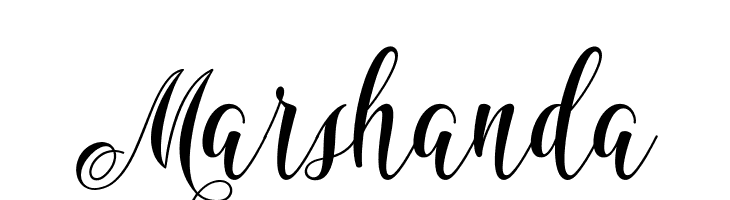 Marshanda  フリーフォントのダウンロード