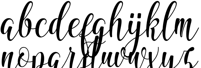 Marshanda Font LOWERCASE