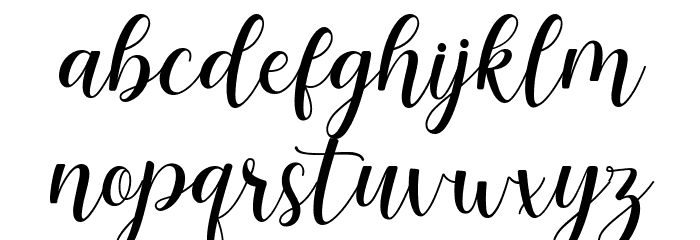 Marsheilla Font LOWERCASE