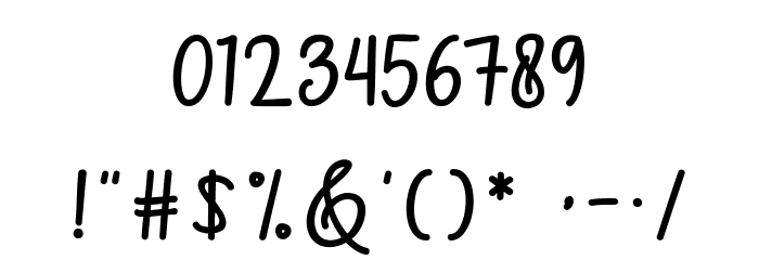 MarshellaScript フォント その他の文字