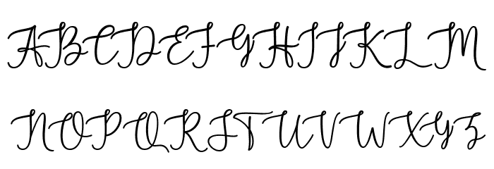MarshellaScript フォント 大文字