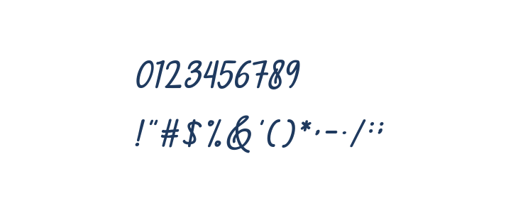 MarshellaScriptItalic Other Characters