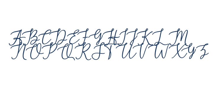 MarshellaScriptItalic Uppercase