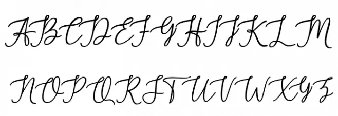 MarshellaScriptItalic خط أحرف كبيرة