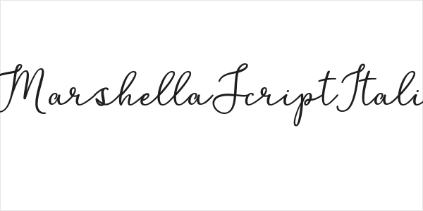 MarshellaScriptItalic Logo