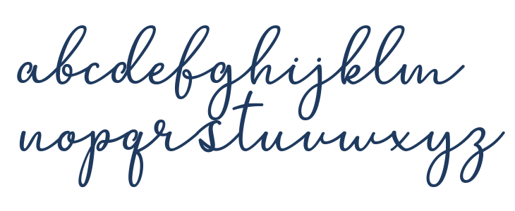 MarshellaScriptItalic Lowercase