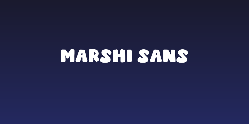 Marshi Sans Social Header