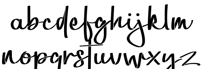 Marshill Font LOWERCASE