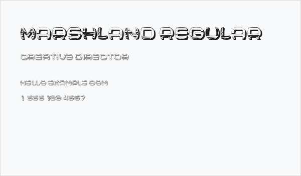 Marshland Regular Business Card