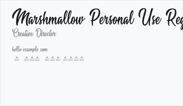 Marshmallow Personal Use Regular Business Card