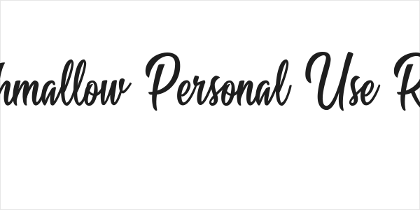 Marshmallow Personal Use Regular Logo
