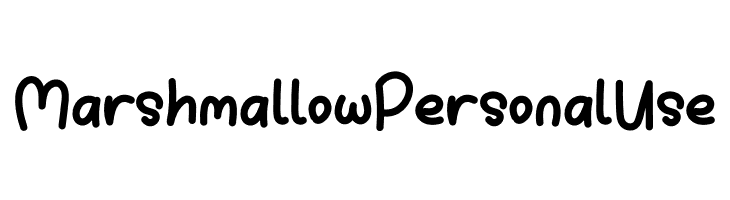 Marshmallow Personal Use  नि: शुल्क फ़ॉन्ट्स डाउनलोड