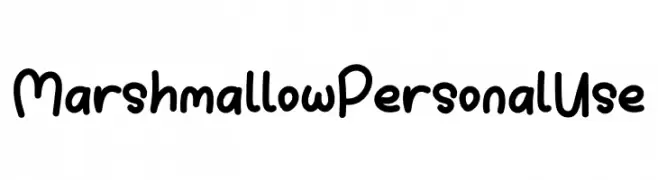 Marshmallow Personal Use  font caratteri gratis